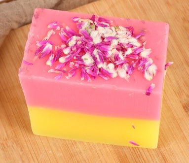 Handmade Floral Soap with Essential Oils – Natural Skin Cleanser & Gift Idea