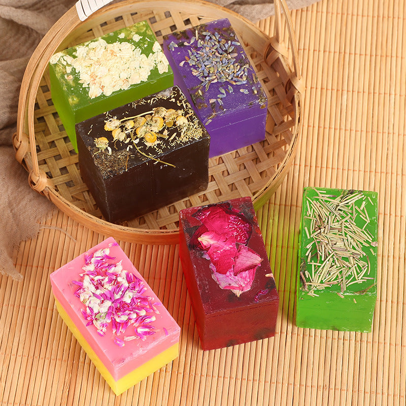 Handmade Floral Soap with Essential Oils – Natural Skin Cleanser & Gift Idea
