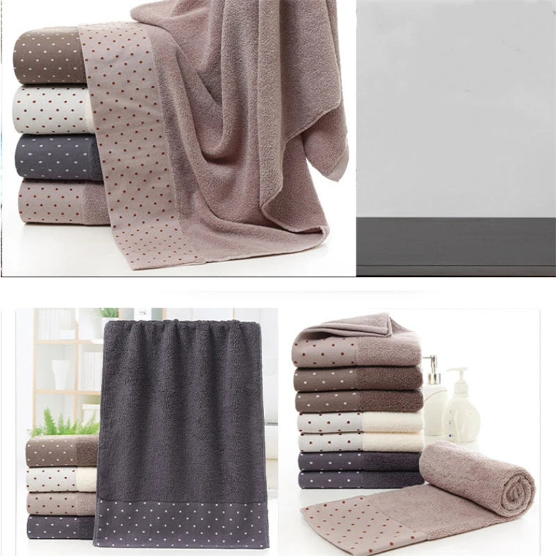 Ultra-Soft Pure Cotton Bath Towel – Large, Quick-Dry & Super Absorbent (35x75cm)