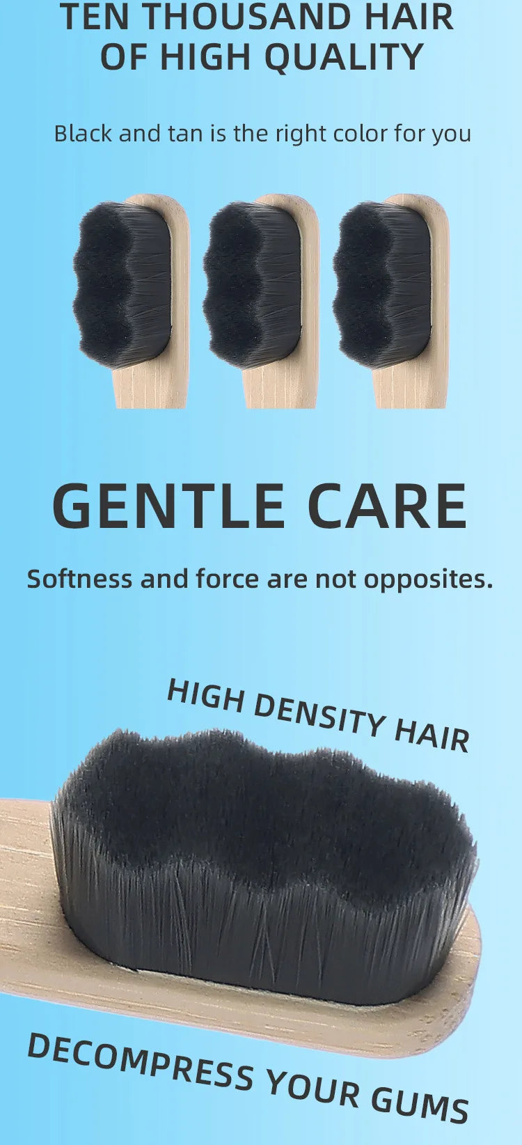 1 or 4pcs Bamboo Toothbrushes – Extra Soft & Eco-Friendly