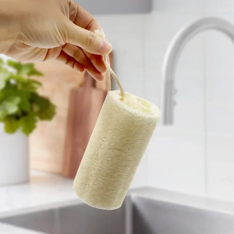 Natural Loofah Sponge – Eco-Friendly Dish Washing & Cleaning Pad (3–10pcs)