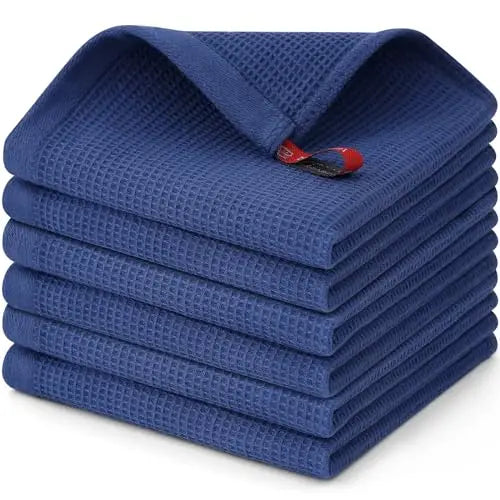 Premium Microfiber Kitchen Towels – Ultra Absorbent Waffle Weave Dish Cloths (4-Pack)