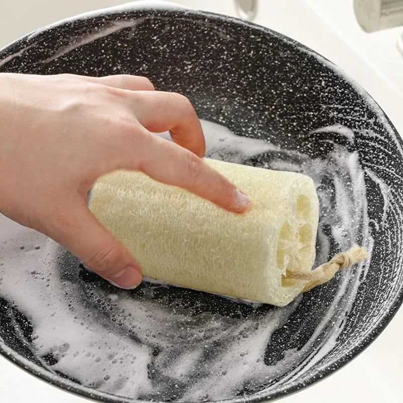 Natural Loofah Sponge – Eco-Friendly Dish Washing & Cleaning Pad (3–10pcs)