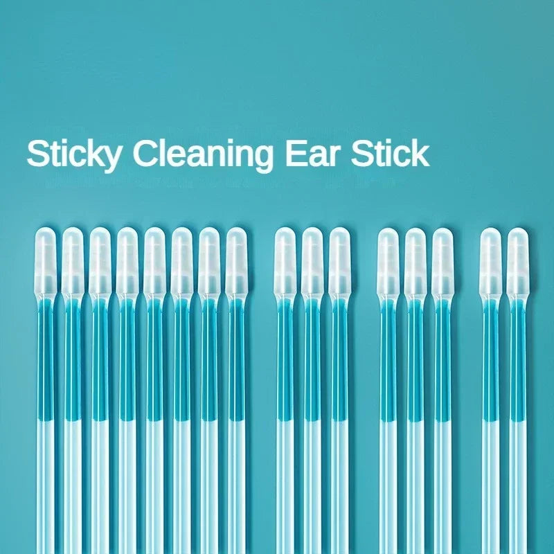 Sticky Ear Cleaner Tool – Reusable & Disposable Silicone Swabs for Safe Ear Wax Removal (1 Set)