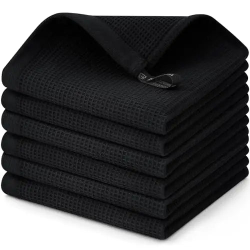 Premium Microfiber Kitchen Towels – Ultra Absorbent Waffle Weave Dish Cloths (4-Pack)