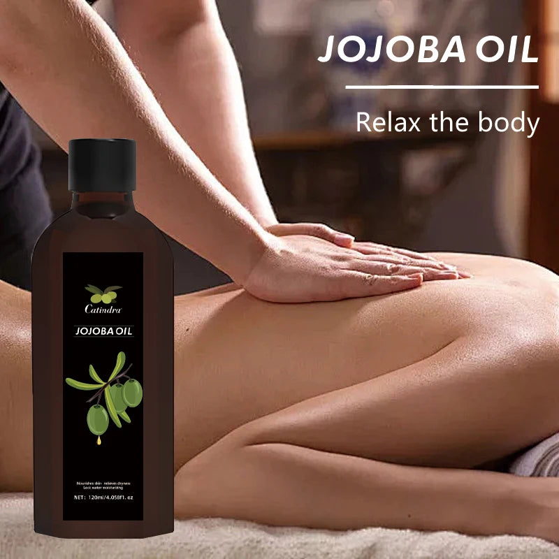 Jojoba Oil 120ml – Natural Moisturizing Body & Face Oil | Skin Firming, Massage, SPA Care
