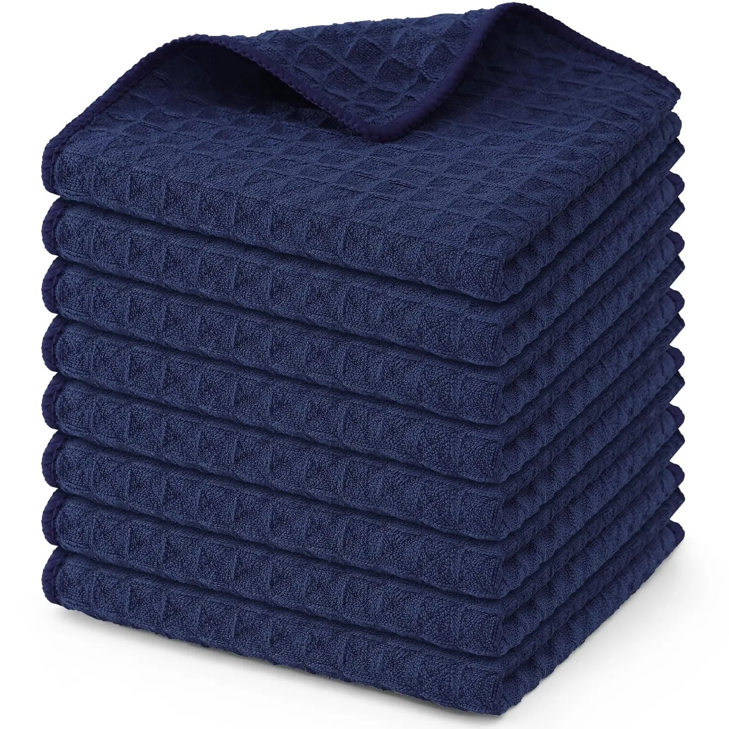 Premium Microfiber Kitchen Towels – Ultra Absorbent Waffle Weave Dish Cloths (4-Pack)