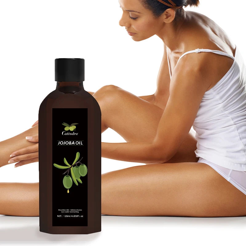 Jojoba Oil 120ml – Natural Moisturizing Body & Face Oil | Skin Firming, Massage, SPA Care