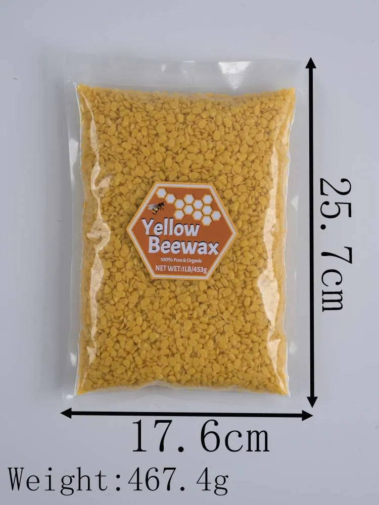Natural Beeswax Pellets – Yellow or White – 1LB | DIY Candle & Skincare Making