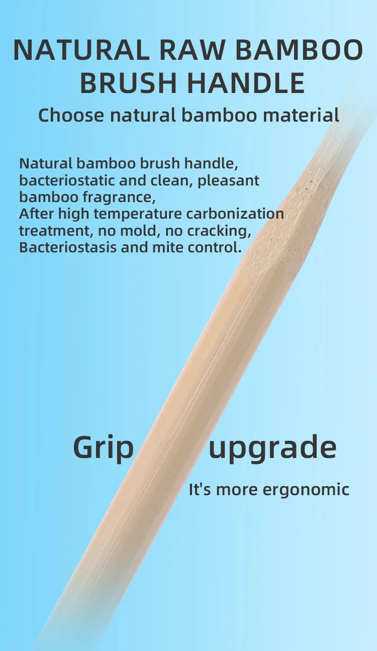 1 or 4pcs Bamboo Toothbrushes – Extra Soft & Eco-Friendly