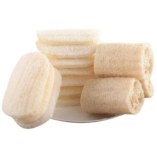 Natural Loofah Sponge – Eco-Friendly Dish Washing & Cleaning Pad (3–10pcs)