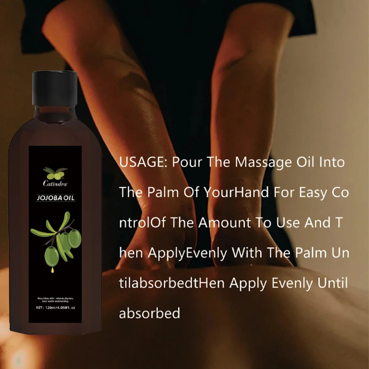 Jojoba Oil 120ml – Natural Moisturizing Body & Face Oil | Skin Firming, Massage, SPA Care