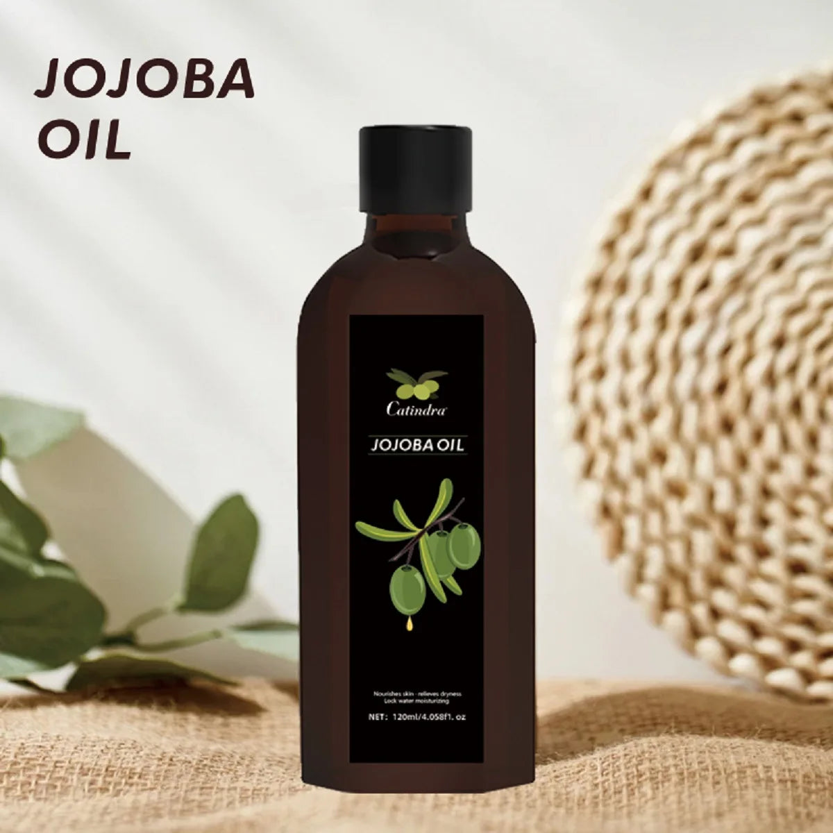 Jojoba Oil 120ml – Natural Moisturizing Body & Face Oil | Skin Firming, Massage, SPA Care