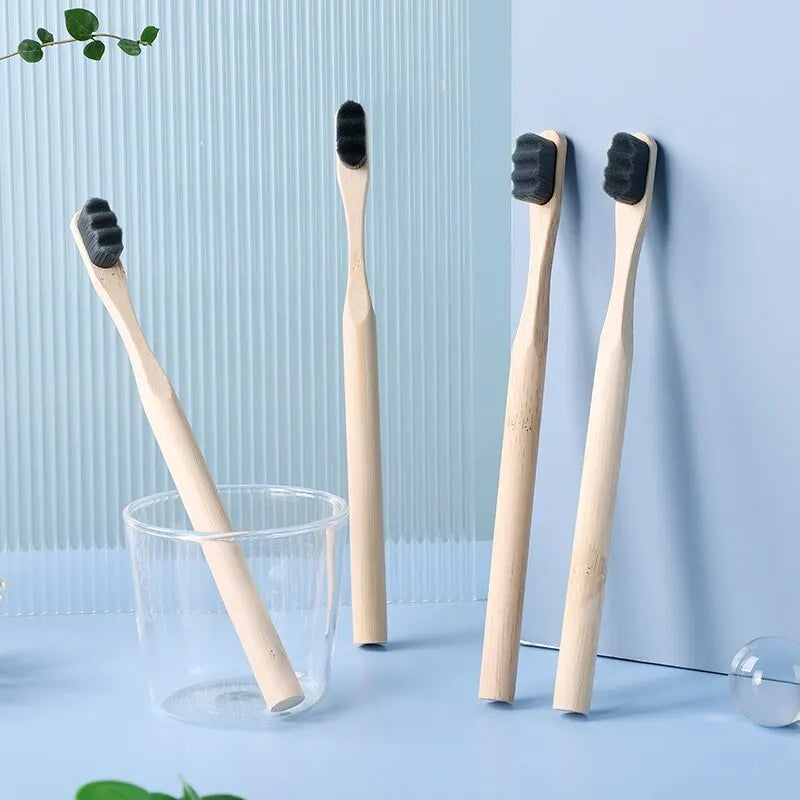 Eco-Friendly Bamboo Toothbrushes (4pcs) – Zero Waste Oral Care