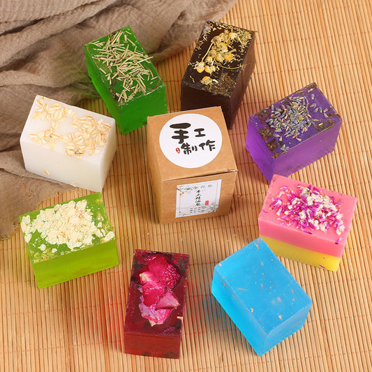 Handmade Floral Soap with Essential Oils – Natural Skin Cleanser & Gift Idea